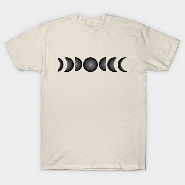 Steel Tongue Drum Phases of the Moon T-Shirt by Tongue Drum Journey